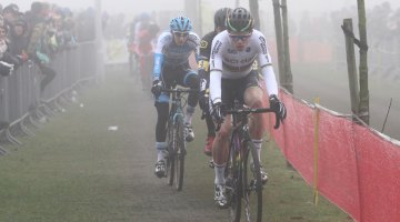 Wout van Aert leading. 2016 Azencross Elite Men's race. © Bart Hazen / Cyclocross Magazine