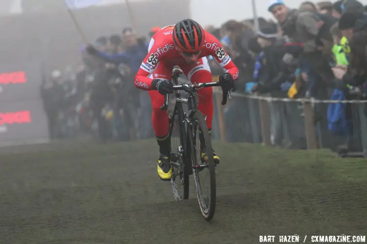 Clément Venturini of Cofidis. 2016 Azencross Elite Men's race. © Bart Hazen / Cyclocross Magazine