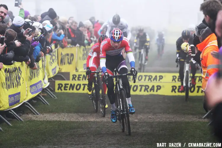 Mathieu van der Poel. 2016 Azencross Elite Men's race. © Bart Hazen / Cyclocross Magazine