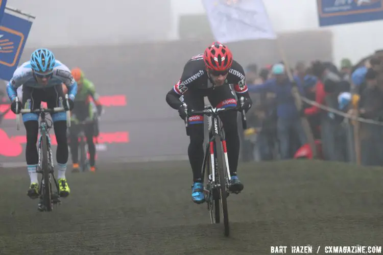 Lars Van Der Haar of Team Giant-Alpecin. 2016 Azencross Elite Men's race. © Bart Hazen / Cyclocross Magazine