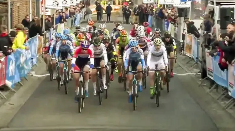 2016 Druivencross Elite Men: Mathieu van der Poel grabs the holeshot