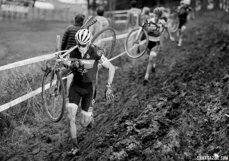 Kerry Werner (Kona) is on pace for his best-ever cyclocross season of his young professional career. photo: Jingle Cross Day 3, Werner's top 10 finish. © A. Yee / Cyclocross Magazine