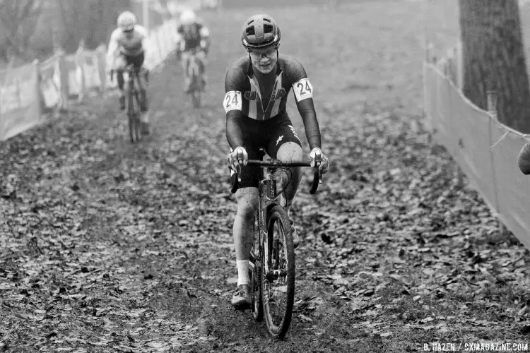 Lane Maher of Team USA. 2016 UCI Cyclocross World Cup Junior Men. © B. Hazen / Cyclocross Magazine