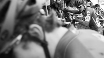 The Junior men's first lap on the off-camber was chaos. A look back at the 2016 Cyclocross Nationals' final day. © A. Yee / Cyclocross Magazine