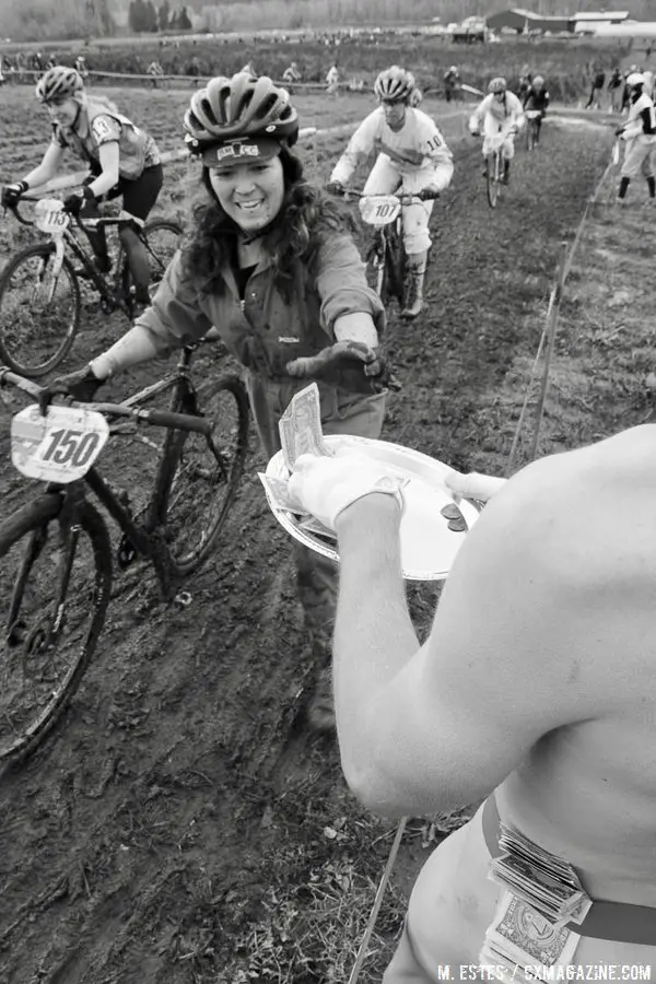 For some, keeping their eye on the prize was the goal. 2016 SSCXWC Women's Finals. © M. Estes / Cyclocross Magazine