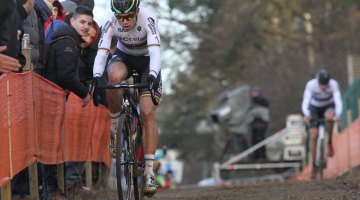 Wout van Aert took his first World Cup since Jingle Cross. 2016 Heusden-Zolder Cyclocross World Cup. Elite Men. © B. Hazen / Cyclocross Magazine