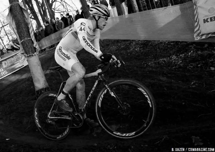 Stephen Hyde looking calm and in control at the 2016 Heusden-Zolder Cyclocross World Cup. Elite Men. © B. Hazen / Cyclocross Magazine