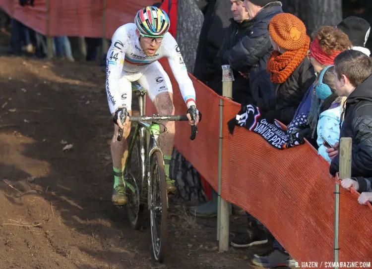 Stephen Hyde finished 18th in his second European campaign of the season. 2016 Heusden-Zolder Cyclocross World Cup. Elite Men. © B. Hazen / Cyclocross Magazine