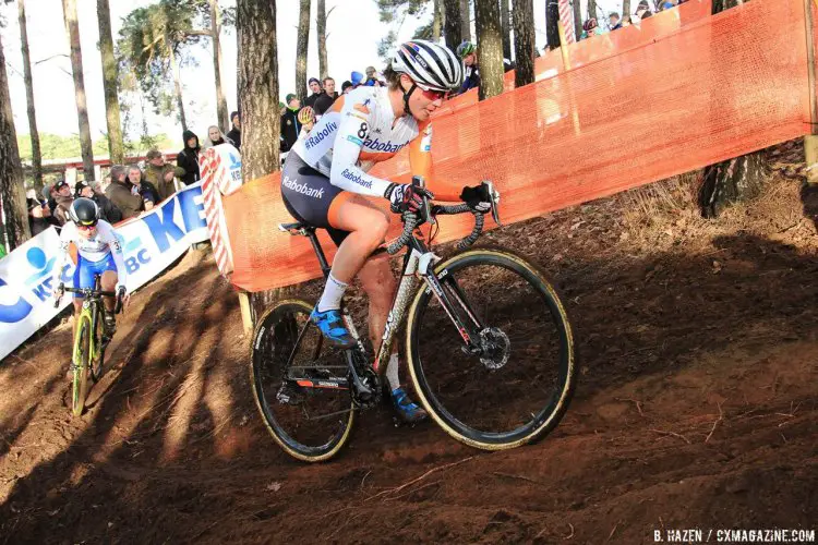 The climbs were where Marianne Vos was supreme. 2016 Heusden-Zolder Cyclocross World Cup, Elite Women. © B. Hazen / Cyclocross Magazine