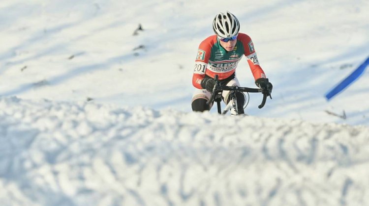 Denzel Stephenson (Boulder Junior Cycling) is the Junior Men 17-18 National Champ. 2017 Cyclocross National Championships, Junior Men 17-18. © Cyclocross Magazine