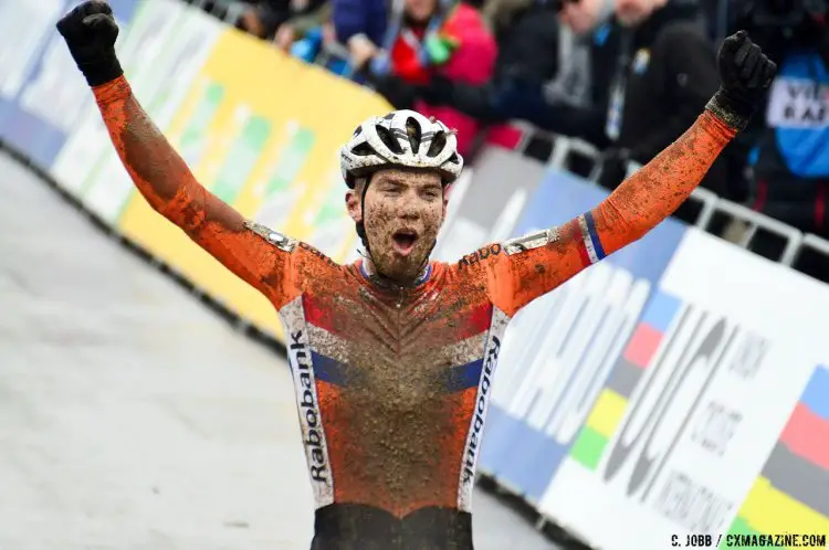 Joris Nieuwenhuis dominates U23 Men. 2017 UCI Cyclocross World Championships, Bieles, Luxembourg. © C. Jobb / Cyclocross Magazine