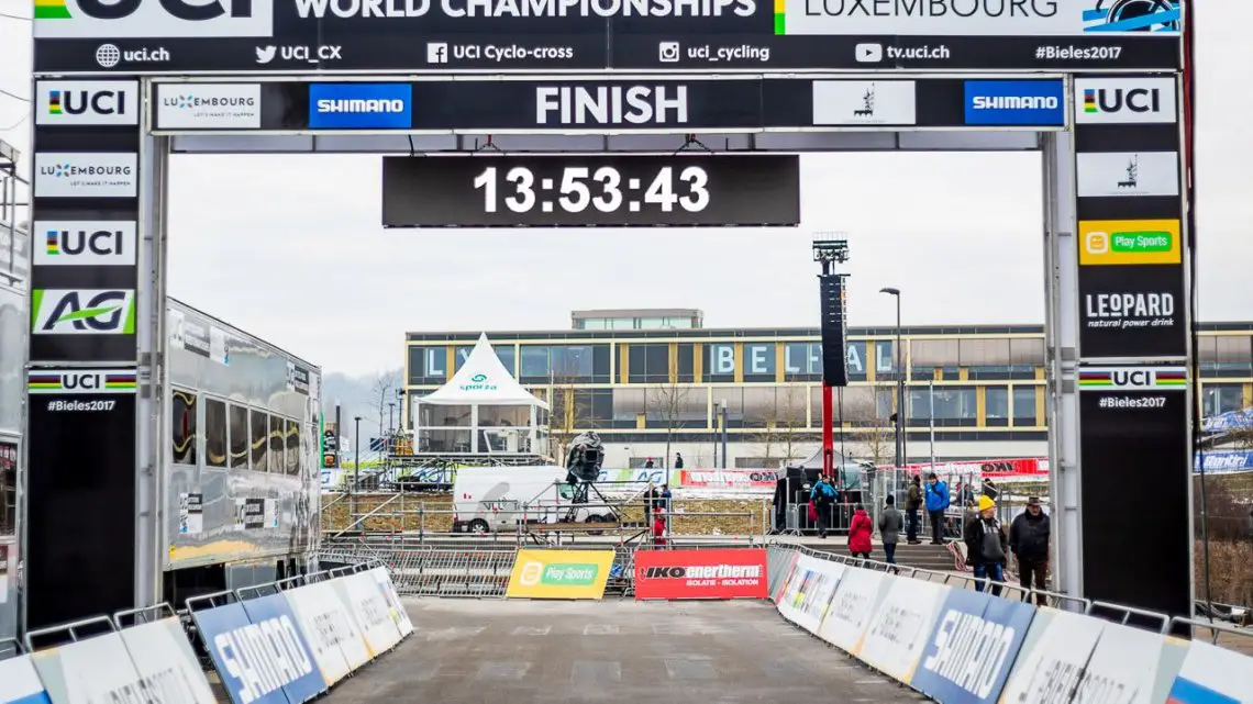 2017 Cyclocross World Championships Finish Line © M. Hilger / Cyclocross Magazine