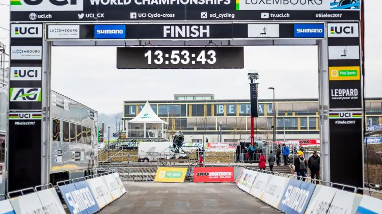 2017 Cyclocross World Championships Finish Line © M. Hilger / Cyclocross Magazine