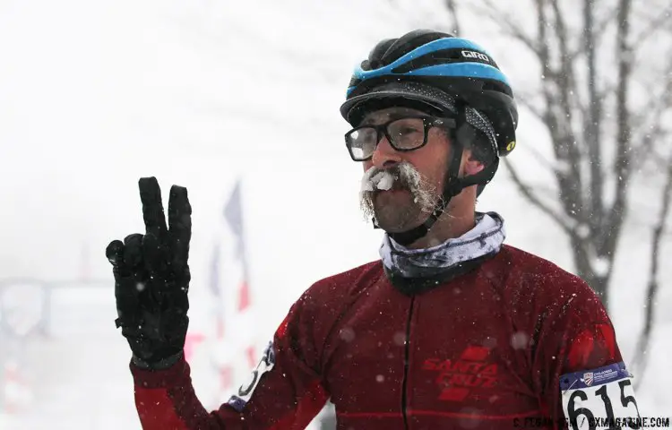 Scotty Chapin (Santa Cruz) finished 2nd but definitely had the winning look. 2017 Cyclocross National Championship, Singlespeed Men. © C. Fegan-Kim / Cyclocross Magazine