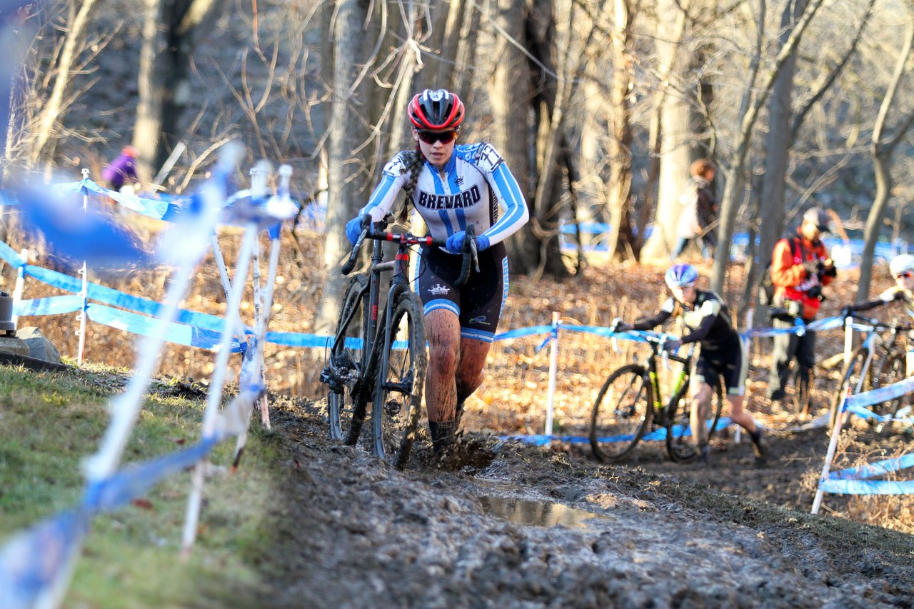 Allison Arensman started her 2017 on a positive note at Hartford Collegiate Nationals. 2017 Cyclocross National Championships, Women's Collegiate Varsity Race. © D. Mable / Cyclocross Magazine