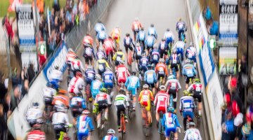 U23 Men's start. 2017 UCI Cyclocross World Championships, Bieles, Luxembourg. © M. Hilger / Cyclocross Magazine