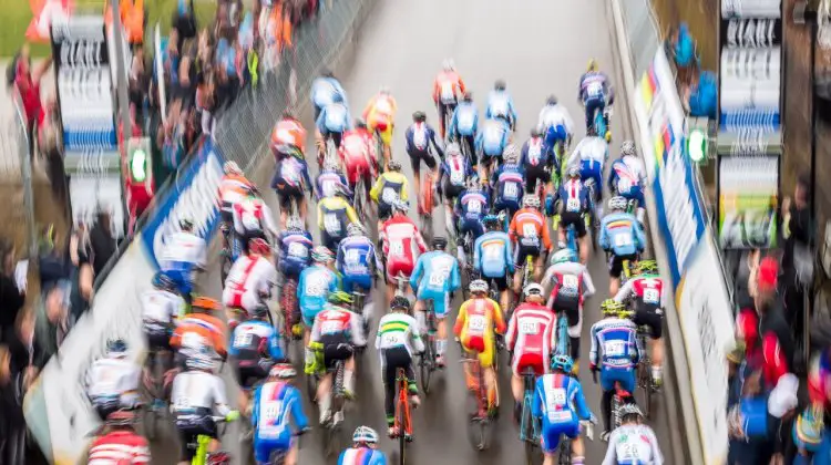 U23 Men's start. 2017 UCI Cyclocross World Championships, Bieles, Luxembourg. © M. Hilger / Cyclocross Magazine