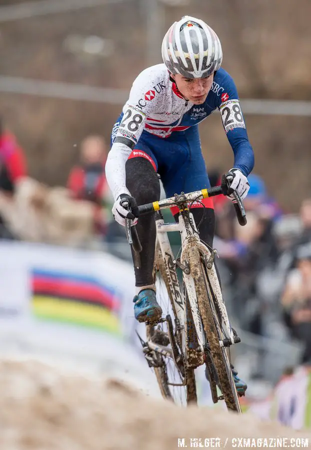 Pidcock put on a clinic in Bieles on his way to a rainbow jersey. Junior Men. 2017 UCI Cyclocross World Championships, Bieles, Luxembourg. © M. Hilger / Cyclocross Magazine