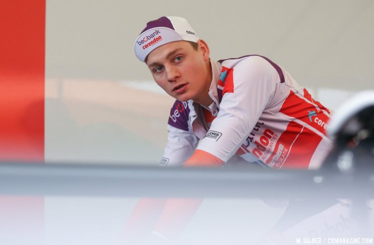 Mathieu van der Poel has trained hard before and during the season to take back the World Championship jersey. 2017 UCI Cyclocross World Championships, Bieles, Luxembourg. © M. Hilger / Cyclocross Magazine