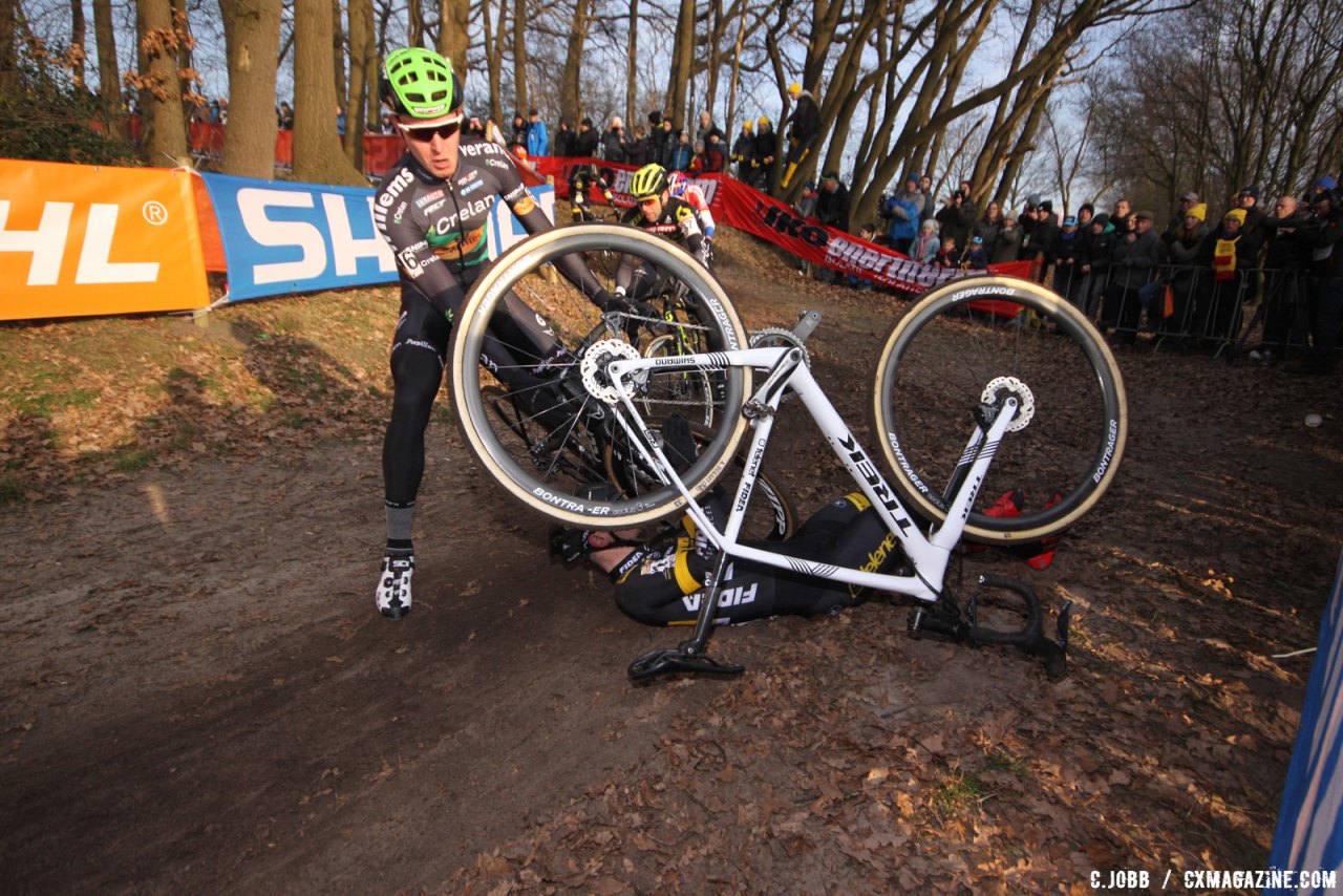 2017 Hoogerheide World Cup Elite Men. © C. Jobb / Cyclocross Magazine