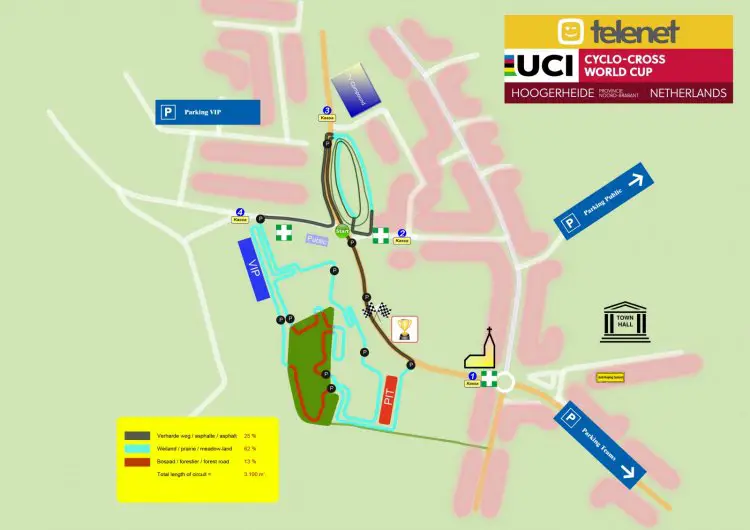 The 2017 Hoogerheide UCI Cyclocross World Cup track