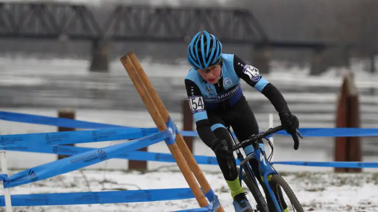 Ryan Campbell took the win for the 2017 Cyclocross National Championships, Juniors Men 13-14 race. © D. Mable / Cyclocross Magazine