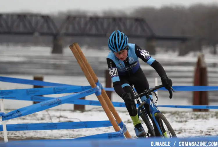 Ryan Campbell took the win for the 2017 Cyclocross National Championships, Juniors Men 13-14 race. © D. Mable / Cyclocross Magazine