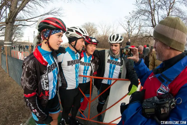 Brevard College dominated the Varsity relay. 2017 Cyclocross National Championships, Collegiate Relay. © A. Yee / Cyclocross Magazine