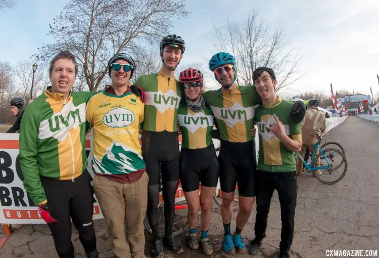 University of Vermont - Collegiate Club relay winners. 2017 Cyclocross National Championships, Collegiate Relay. © A. Yee / Cyclocross Magazine