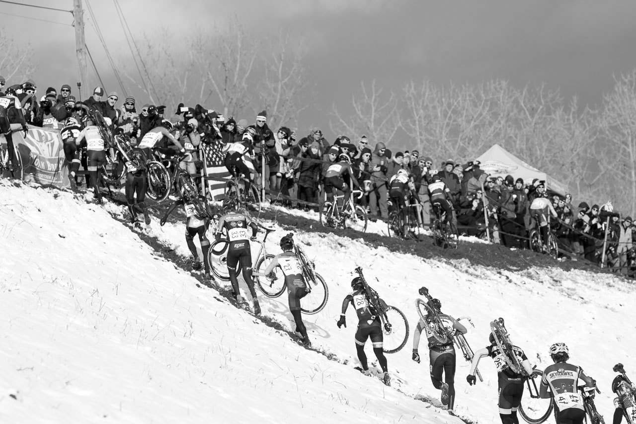 Hartford Nationals had strong participation, even despite the mercurial weather. 2017 Cyclocross National Championships, Elite Men. © A. Yee / Cyclocross Magazine