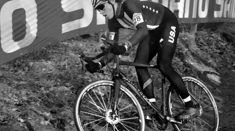 Calder Wood raced to 35th. 2017 Hoogerheide UCI Cyclocross World Cup. Junior Men. © C. Jobb / Cyclocross Magazine