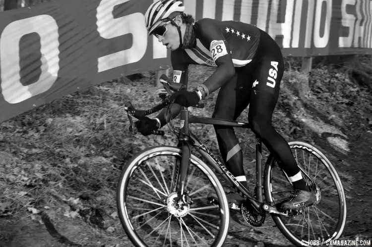 Calder Wood raced to 35th. 2017 Hoogerheide UCI Cyclocross World Cup. Junior Men. © C. Jobb / Cyclocross Magazine
