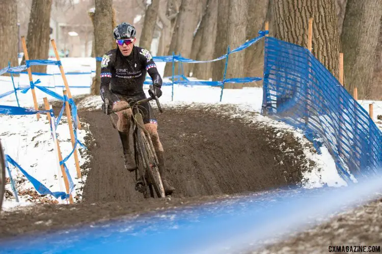 Cozza wins another title, after winning in Austin. 2017 Cyclocross National Championships, Masters Men 50-54. © A. Yee / Cyclocross Magazine