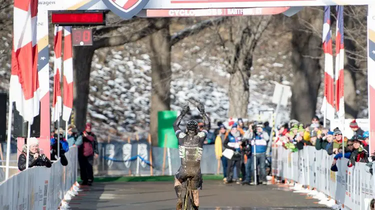 Cozza wins another title, after winning in Austin. 2017 Cyclocross National Championships, Masters Men 50-54. © A. Yee / Cyclocross Magazine