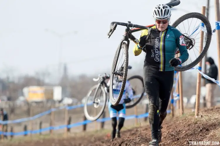 The race for second. 2017 Cyclocross National Championships, Masters Men 65-69. © A. Yee / Cyclocross Magazine