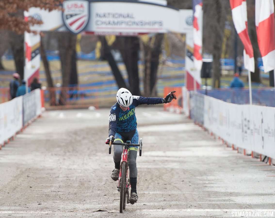 For some like Fred Schmid, age is just a number. 2017 Cyclocross National Championships, Masters Men 70+. © A. Yee / Cyclocross Magazine