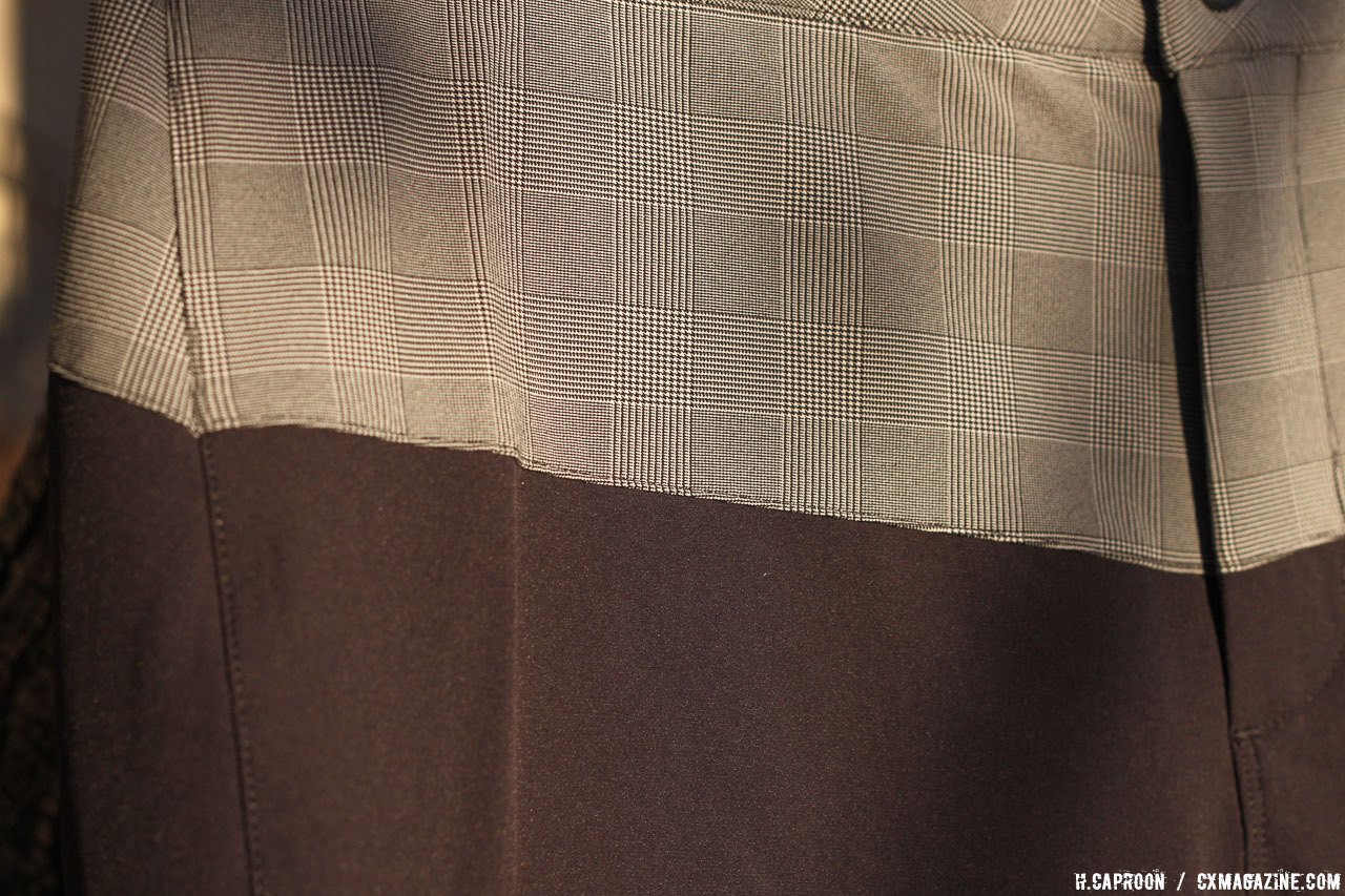 No front pockets, and DWR stretchable material means it'll fit well before and after your post-ride beer. Winter Press Camp 2017 © Cyclocross Magazine