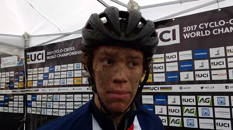 Spencer Petrov, 2017 Cyclocross World Championships U23 Men, 18th