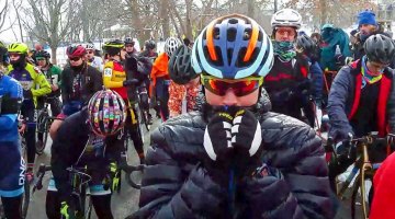 The front row racer and tire check at 2017 Cyclocross Nationals - Elite Women