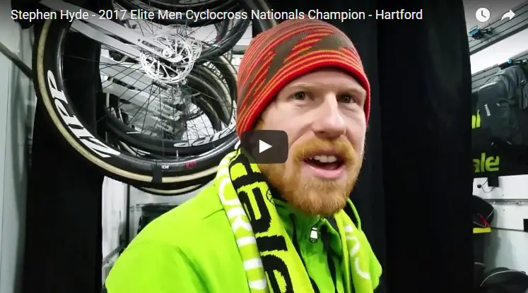 Stephen Hyde interview video - 2017 Cyclocross Nationals