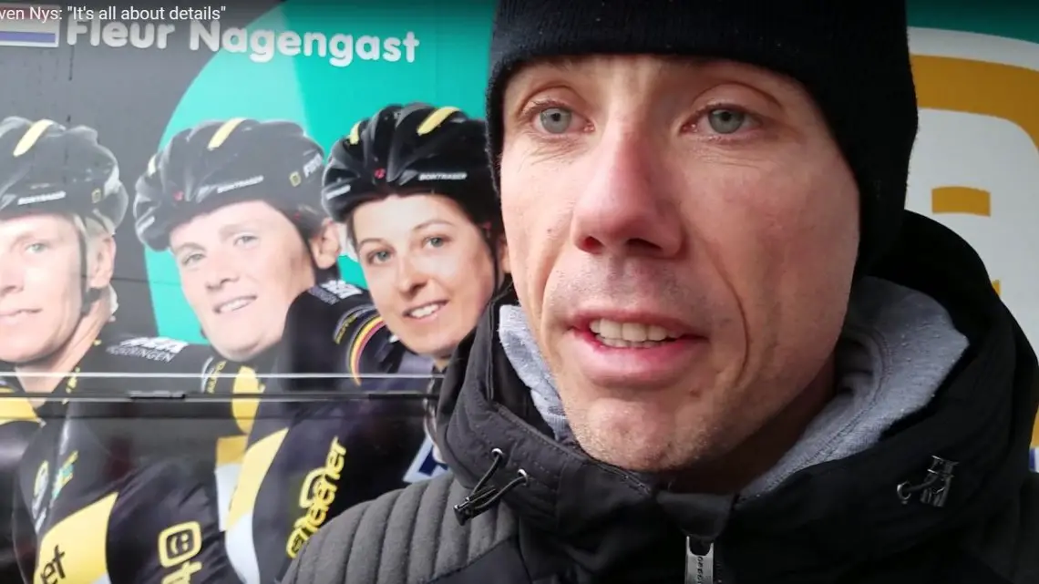 New Worlds spectator - Sven Nys, Telenet Fidea Lions manager, at the 2017 Cyclocross World Championships