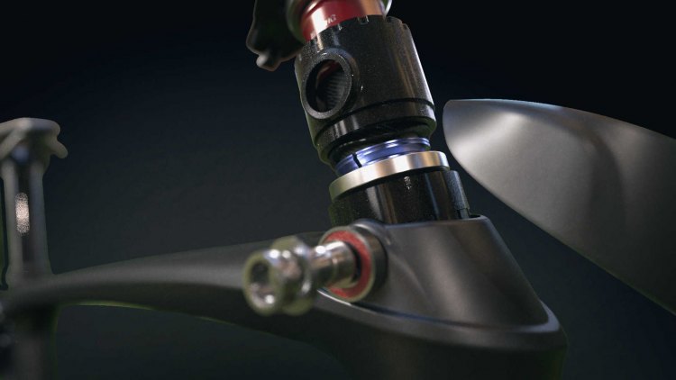 A look inside the front IsoSpeed decoupled head tube assembly up front. photo: Trek