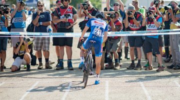 Sanne Cant started the 2016 Jingle Cross World Cup as the first call-up but suffered to a 13th place. © A. Yee / Cyclocross Magazine