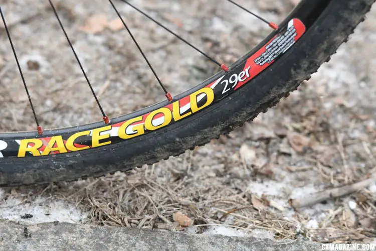 Stan's NoTubes ZTR Race Gold 29er rims are the choice for Musgrave. 2017 Cyclocross National Championships. © A. Yee / Cyclocross Magazine