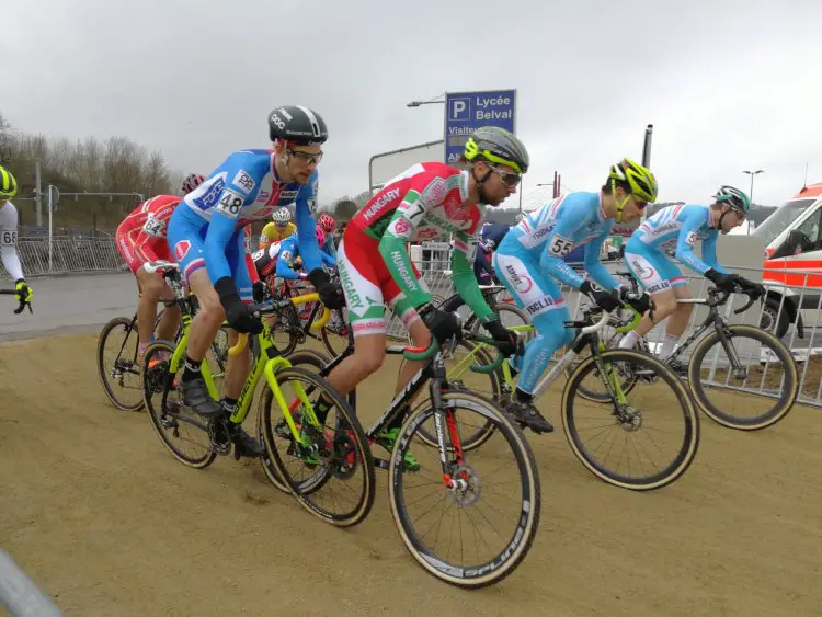 Zsolt Búr started 71st at 2017 World Championships, and worked his way up to 50th. © Cyclocross Magazine