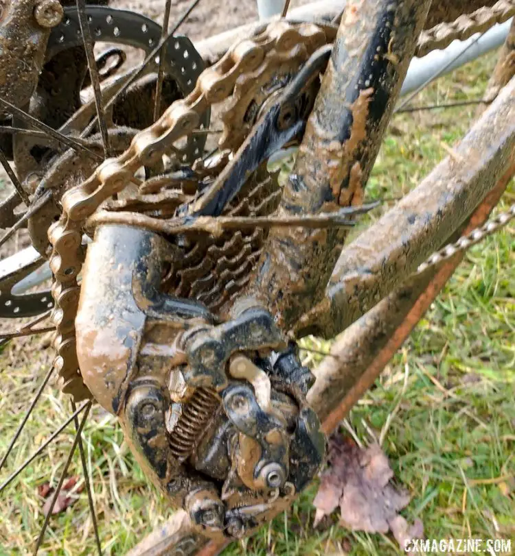 Game: over. Gianni ran this mess across the line for eigth at Worlds. © Cyclocross Magazine