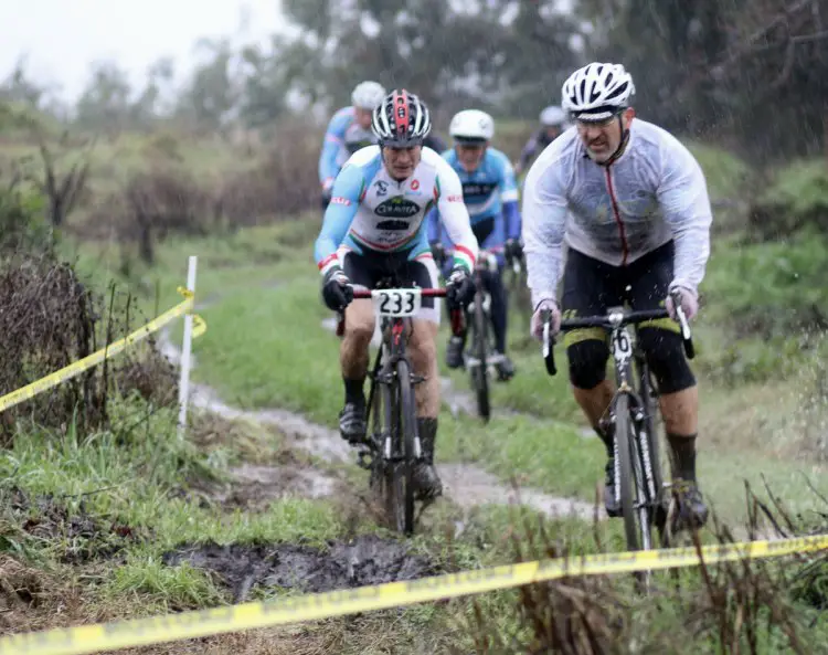 Racers have different ambitions for attending late-season cyclocross races, but all agree it's more fun that riding the trainer and a special chance to play in the mud. Rockville Bike Cyclocross Series, Solano Community College. © John Silva