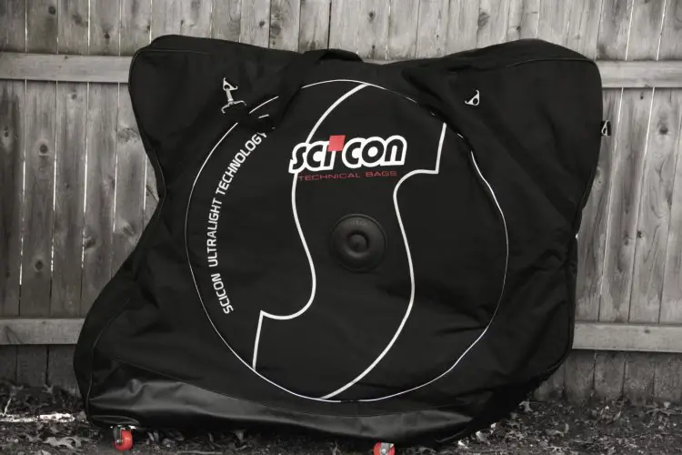 The Scicon Aerocomfort Road 3.0 TSA Bike Travel Bag is stylish and functional. Winter Press Camp 2017. © A. Reimann / Cyclocross Magazine