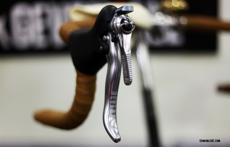 AUDAX is a low maintenance shifter that's sold with Dia-Compe friction shifters, or without shift levers. © C. Fegan-Kim Cyclocross Magazine