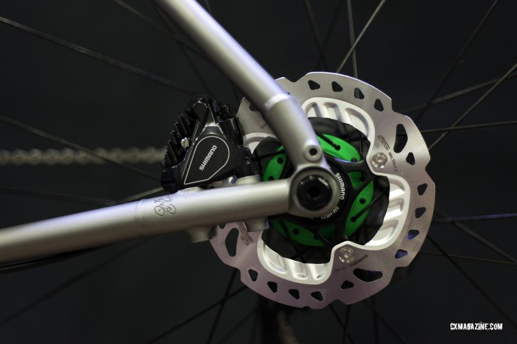 Flat-mount capable, the Routt RSL sells complete with Shimano R785/RS805 hydros. © C. Fegan-Kim for Cyclocross Magazine